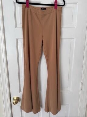 Very J Tan Flare Pants